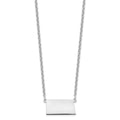 Sterling Silver/Rhodium-plated North Dakota State Necklace