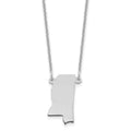 14KW Mississippi State Necklace