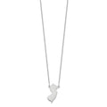 14KW New Jersey State Necklace