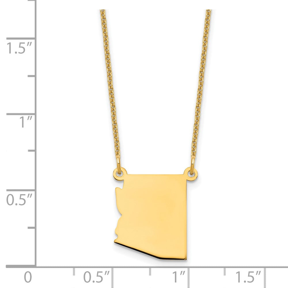 14KY Arizona State Necklace