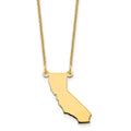14KY California State Necklace