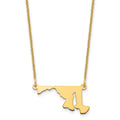 14KY Maryland State Necklace