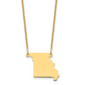 14KY Missouri State Necklace