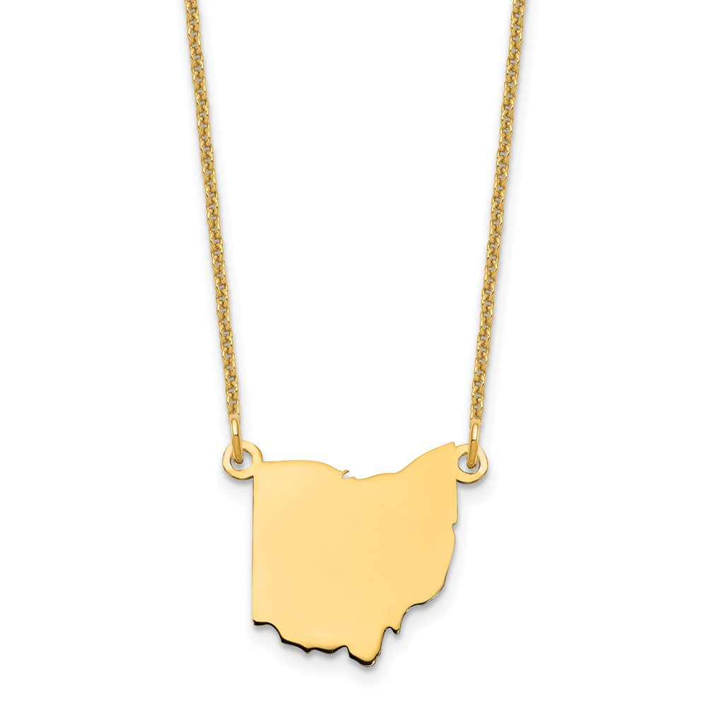 14KY Ohio State Necklace