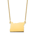 14KY Oregon State Necklace