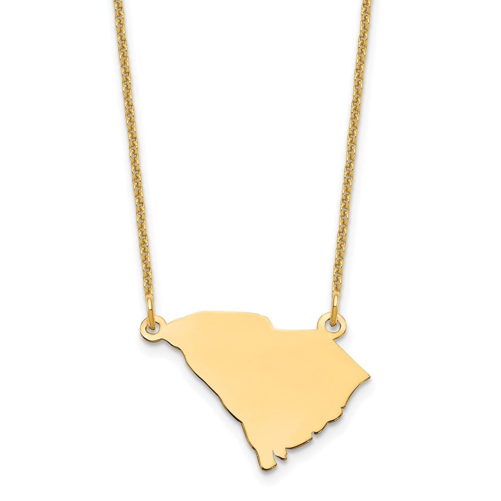 14KY South Carolina State Necklace
