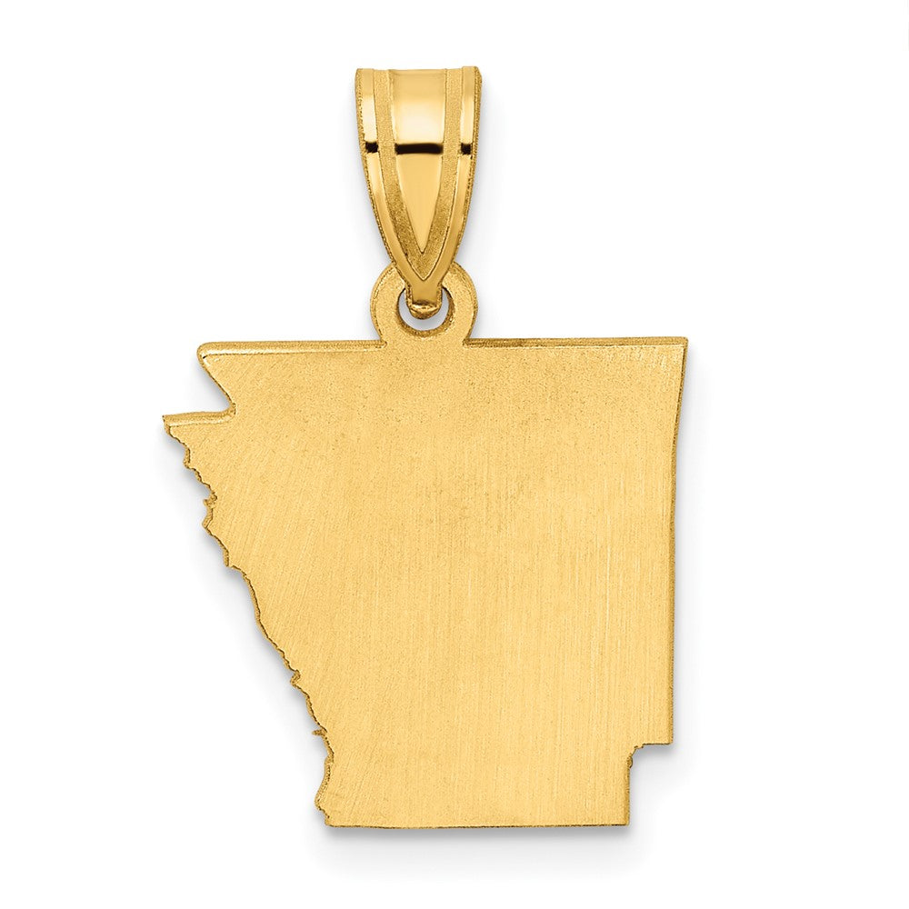 14KY Arkansas State Pendant