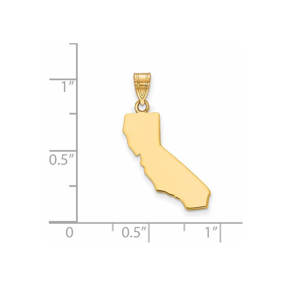 14KY California State Pendant