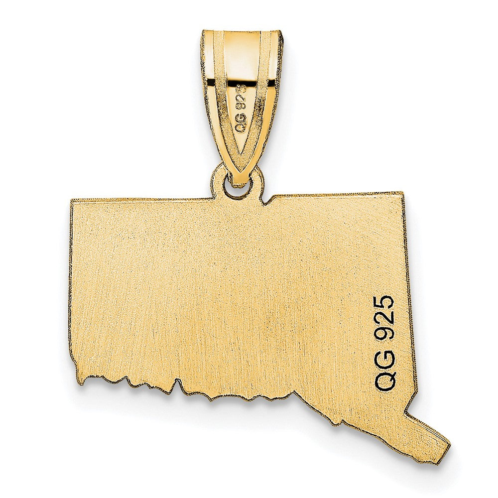 14KY Connecticut State Pendant