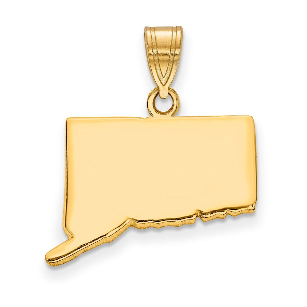 14KY Connecticut State Pendant