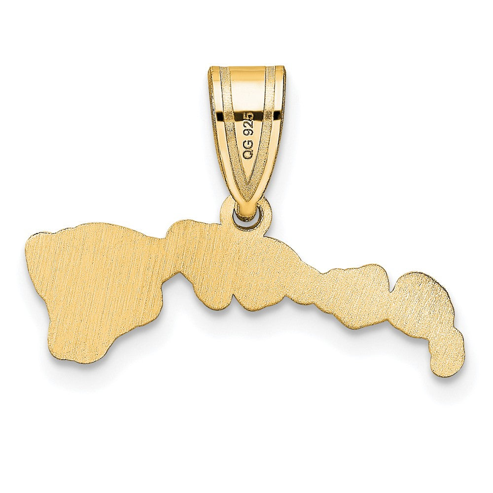 14KY Hawaii State Pendant