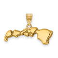 14KY Hawaii State Pendant