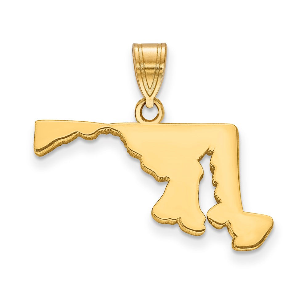 14KY Maryland State Pendant
