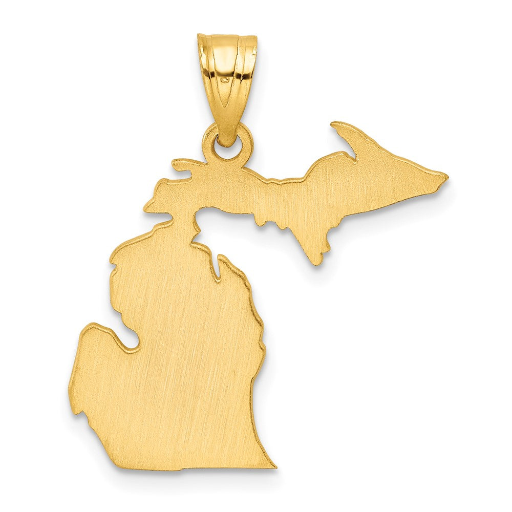 14KY Michigan State Pendant