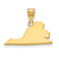 14KY Virginia State Pendant