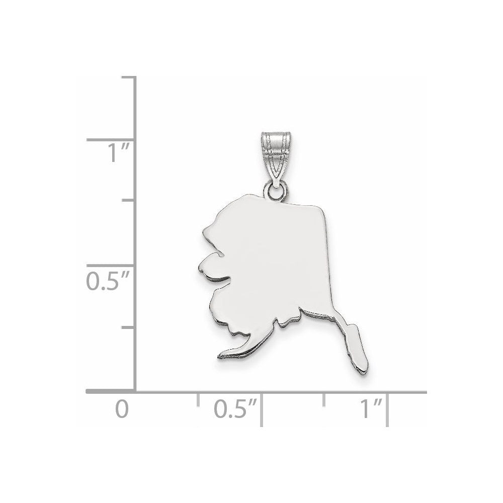 14KW Alaska State Pendant