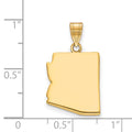 Sterling Silver/Gold-plated Arizona State Pendant