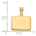 Sterling Silver/Gold-plated Colorado State Pendant