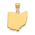 Sterling Silver/Gold-plated Ohio State Pendant