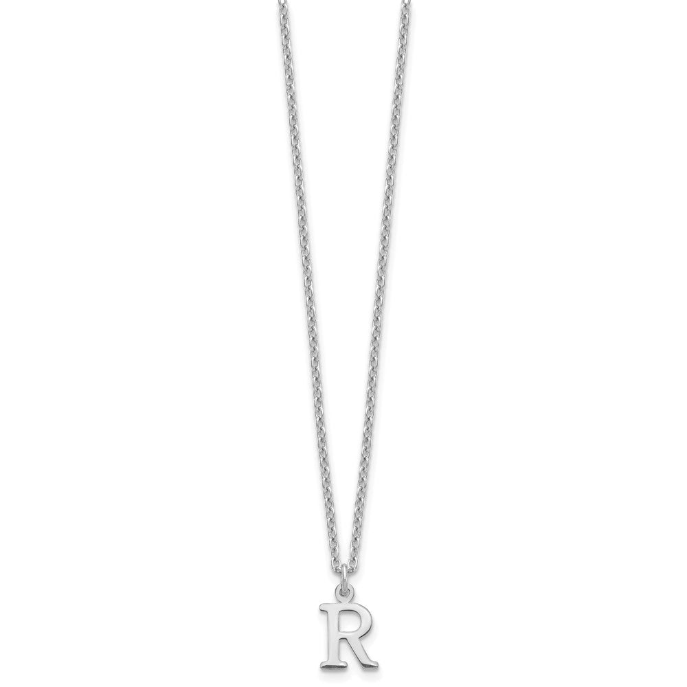 10KW Cutout Letter R Initial Necklace