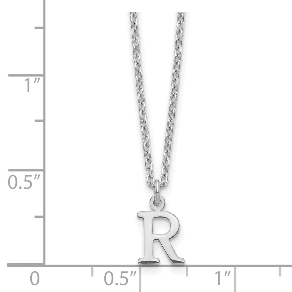 10KW Cutout Letter R Initial Necklace