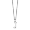 10KW Cutout Letter J Initial Necklace