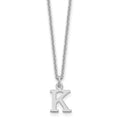 14KW Cutout Letter K Initial Necklace