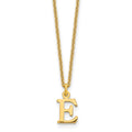 14KY Cutout Letter E Initial Necklace