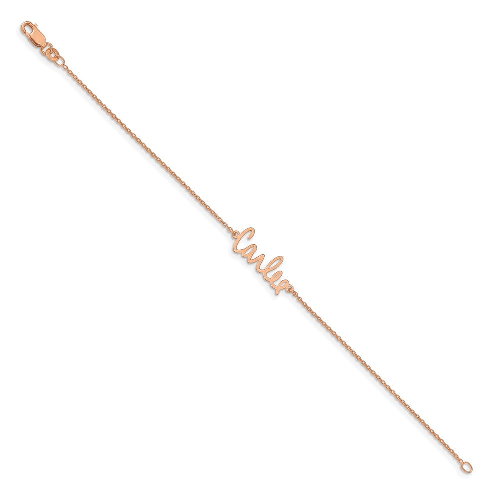 14k Rose Gold Signature Bracelet