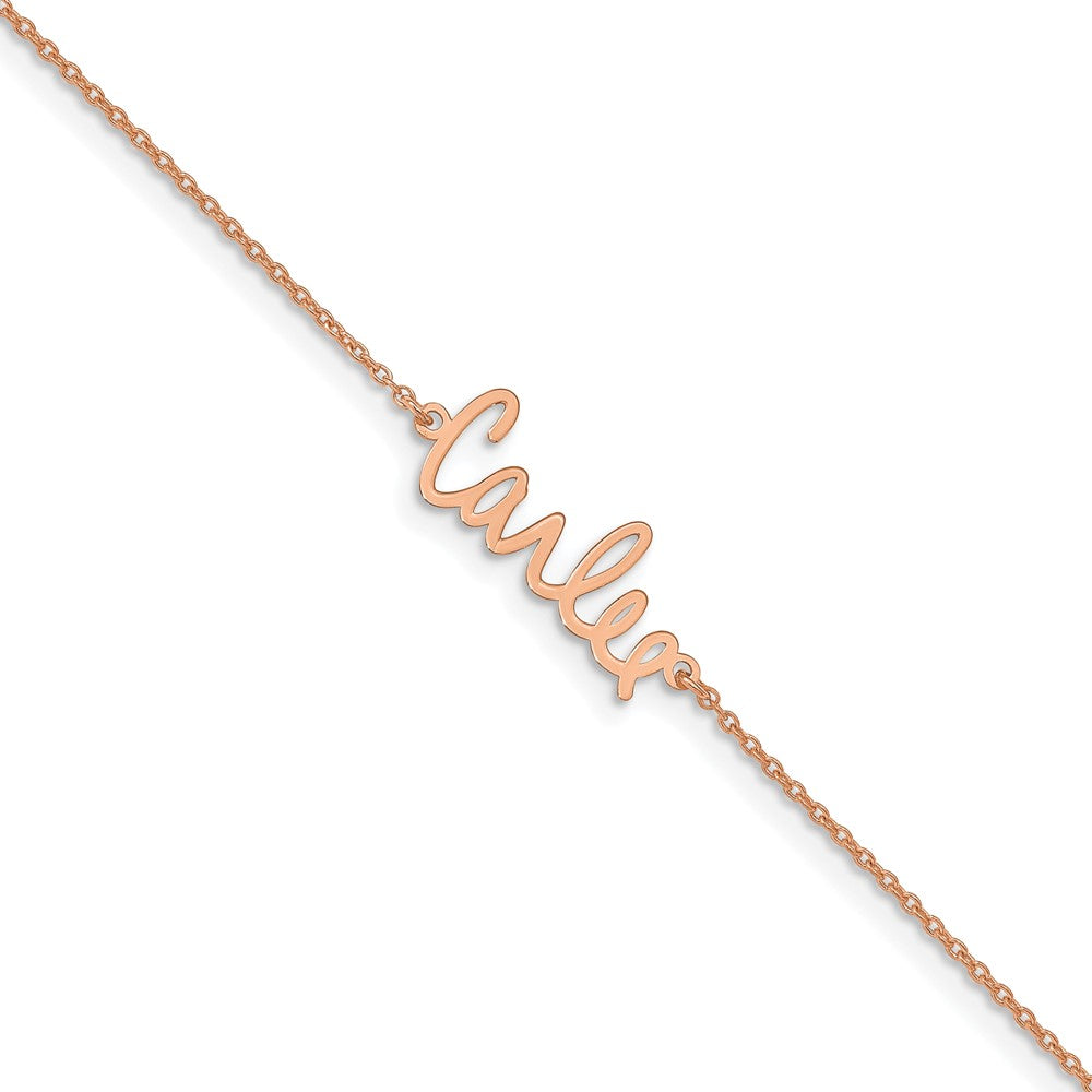 14k Rose Gold Signature Bracelet