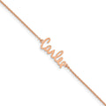 Sterling Silver/Rose-plated Signature Bracelet