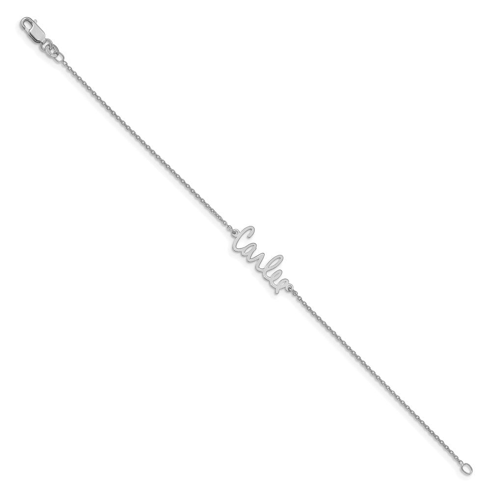 10k White Gold Signature Bracelet