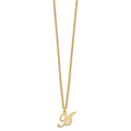 Sterling Silver Gold-plated Letter A Initial Necklace