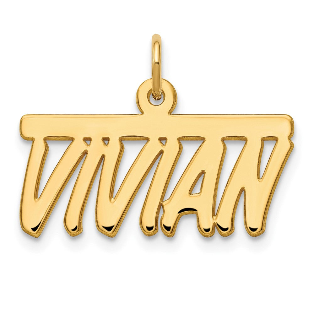 Sterling Silver/Gold-plated Top Bar Name Plate