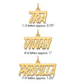 Sterling Silver/Gold-plated Top Bar Name Plate