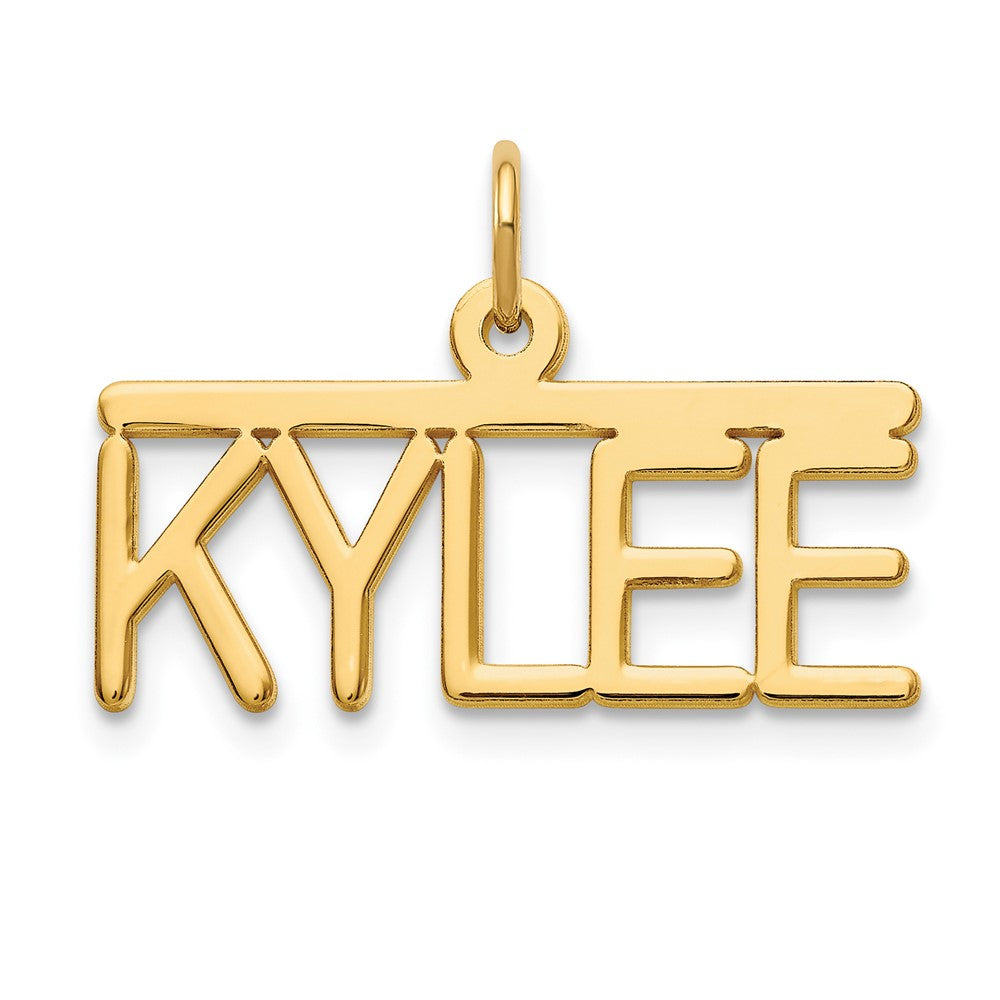 Sterling Silver/Gold-plated Top Br Name Plate