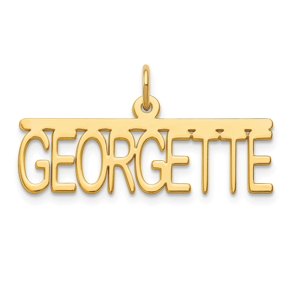Sterling Silver/Gold-plated Top Br Name Plate