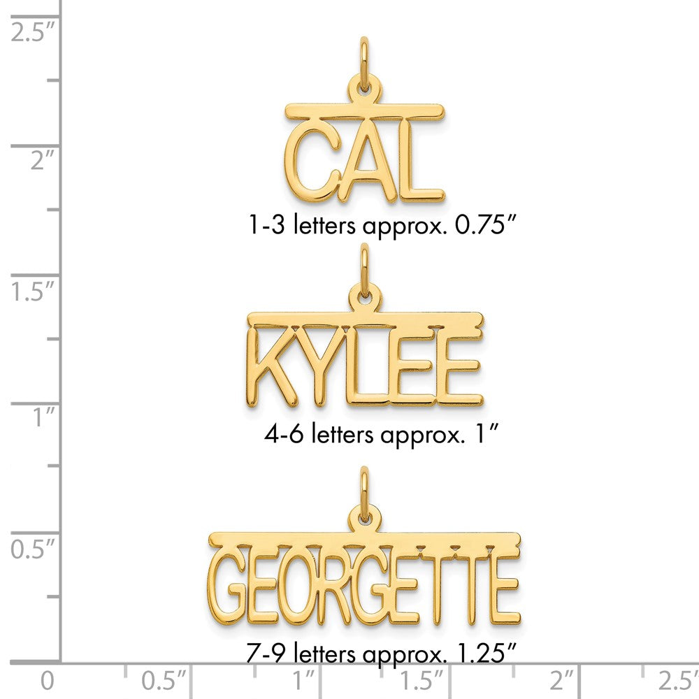 Sterling Silver/Gold-plated Top Br Name Plate