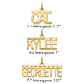 Sterling Silver/Gold-plated Top Br Name Plate