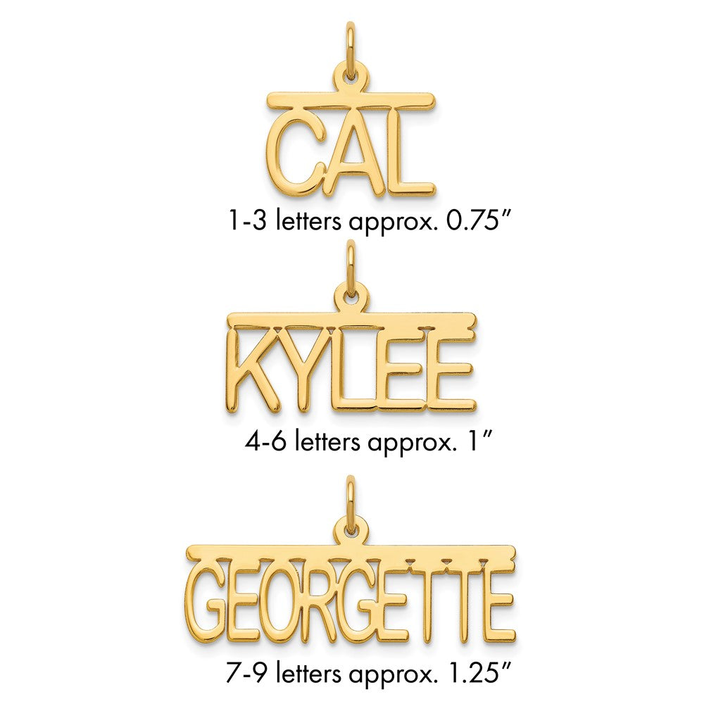 Sterling Silver/Gold-plated Top Br Name Plate