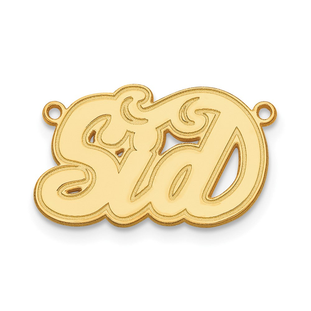 Sterling Silver/Gold-plated Etched Name Plate