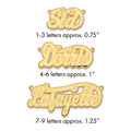 14k Yellow Gold Etched Name Plate