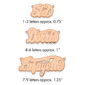 Sterling Silver/Rose-plated Etched Name Plate