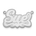 10k White Gold Etched Heart Name Plate