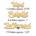 Sterling Silver/Gold-plated Epoxy Heart Name Plate