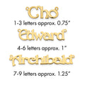 Sterling Silver/Gold-plated Polished Name Plate