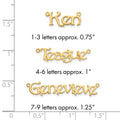 14k Yellow Gold name Plate