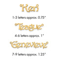 Sterling Silver/Gold-plated Name Plate