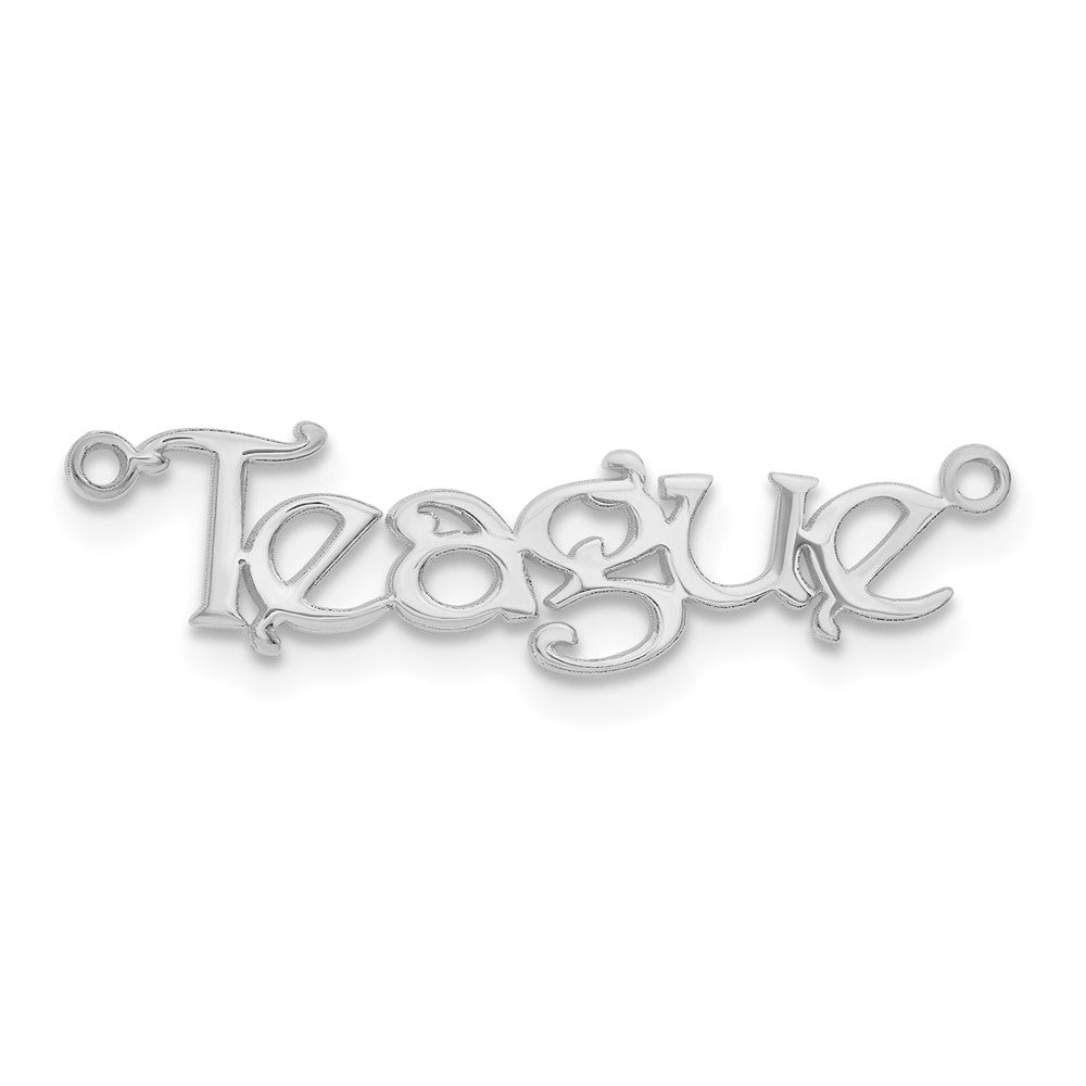 14k White Gold Name Plate