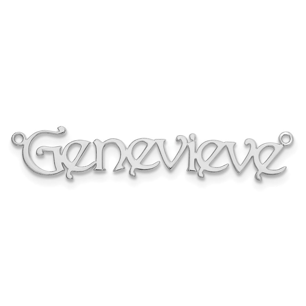 10k White Gold Name Plate
